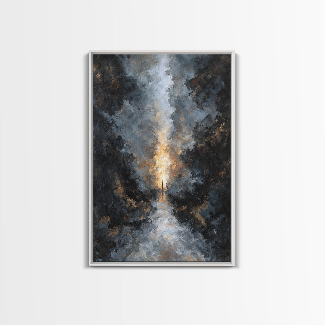 Haunted Forest Path Framed Canvas Print, Gothic Art, Gothic, Living Room Decor, Fine Art, Gothic, Moody Wall Art, Halloween Art, GOT-2x3-75