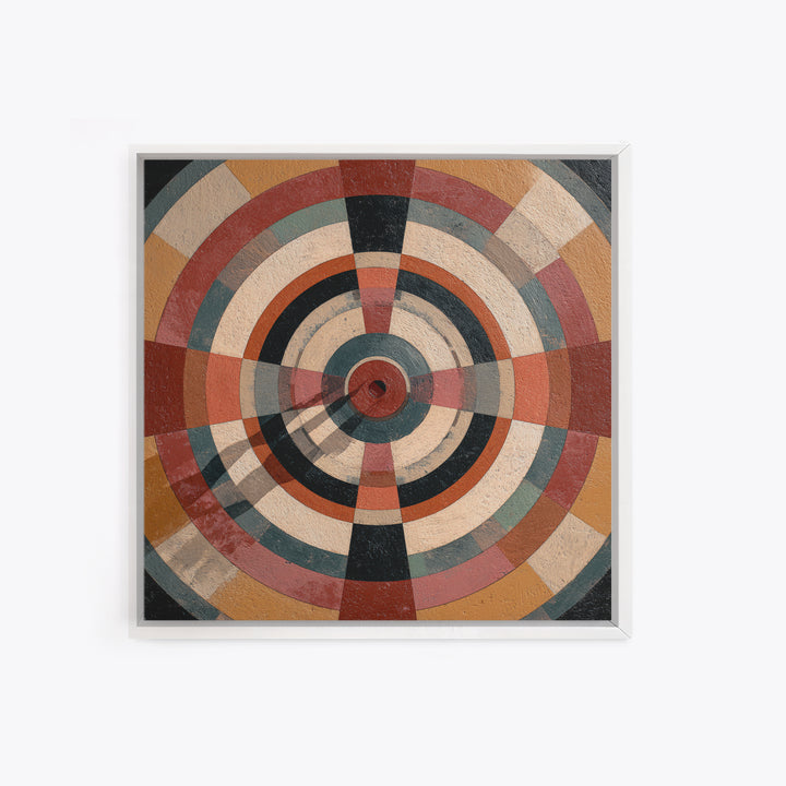 Dartboard Bullseye with Dynamic Motion Framed Canvas Print, Game Room Art, Gallery Decor, Game Room Decor, Fine Art, Play, GRA-1x1-32