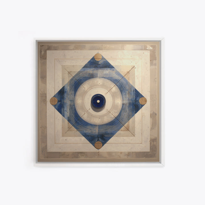 Air Hockey Puck Framed Canvas Print, Game Room Art, Playroom Wall Decor, Game Room Decor, Abstract Art, Play, Statement Artwork, GRA-1x1-42
