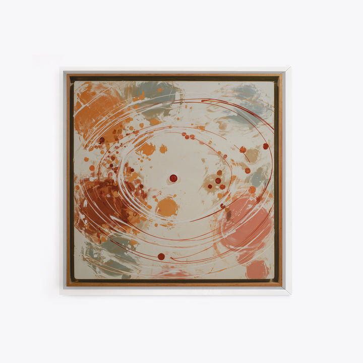 Air Hockey Puck Framed Canvas Print, Game Room Art, Playroom Wall Decor, Game Room Decor, Abstract Art, Play, Statement Artwork, GRA-1x1-66
