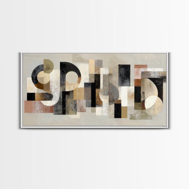 Scoreboard Numbers as Abstract Design Framed Canvas Print, Game Room Art, Statement Artwork, Game Room Decor, Fine Art, Play, GRA-2x1-20