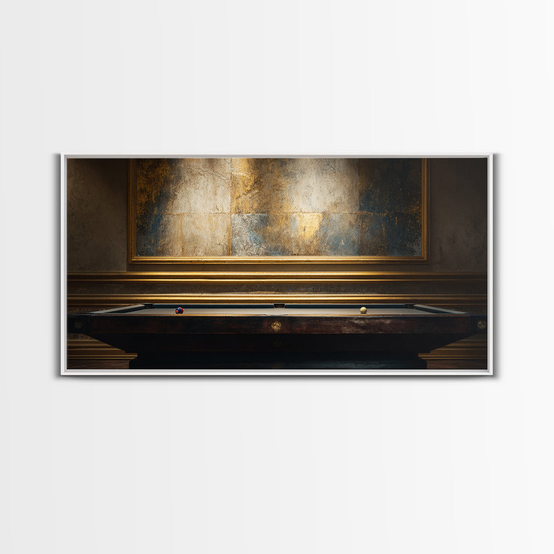 Blackjack Table Still Life Without Words Framed Canvas Print, Game Room Art, Home Decor, Game Room Decor, Fine Art, Play, GRA-2x1-40