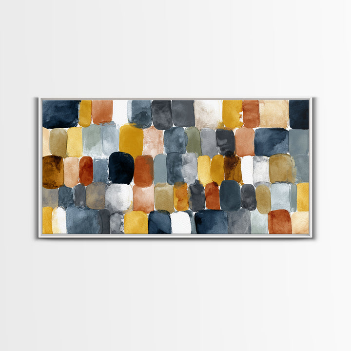 Domino Tiles Arranged Framed Canvas Print, Game Room Art, Canvas Wall Art, Game Room Decor, Fine Art, Play, Masculine Wall Art, GRA-2x1-60