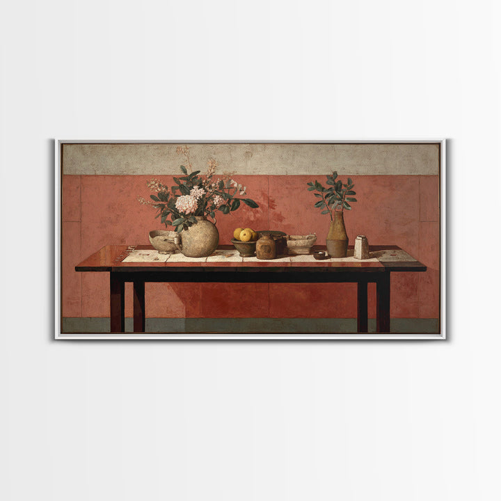 Blackjack Table Still Life Without Words Framed Canvas Print, Game Room Art, Bedroom Wall Art, Game Room Decor, Fine Art, Play, GRA-2x1-88