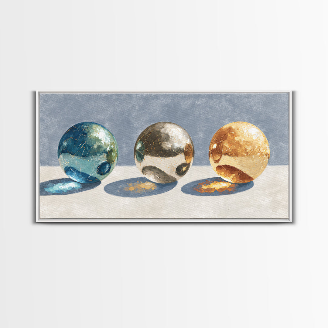 Pinball Silver Ball Canvas Print, Game Room Art, Modern Wall Art, Game Room Decor, Fine Art, Play, Unique Home Decor, GRA-2x1-89