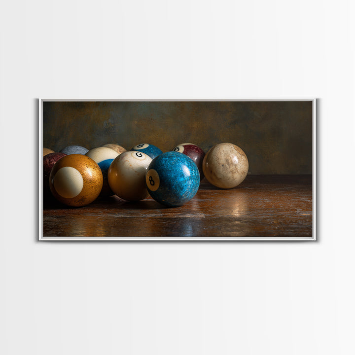 Billiards Eight Ball Canvas Print, Game Room Art, Printable Wall Art, Game Room Decor, Fine Art, Play, African American Art, GRA-2x1-94