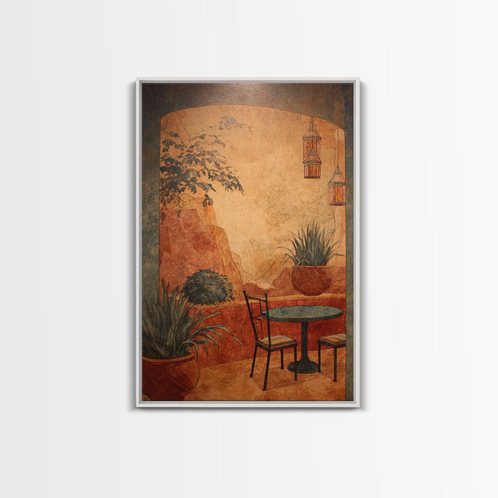 Blackjack Table Still Life Without Words Framed Canvas Print, Game Room Art, Statement Artwork, Game Room Decor, Fine Art, Play, GRA-2x3-4