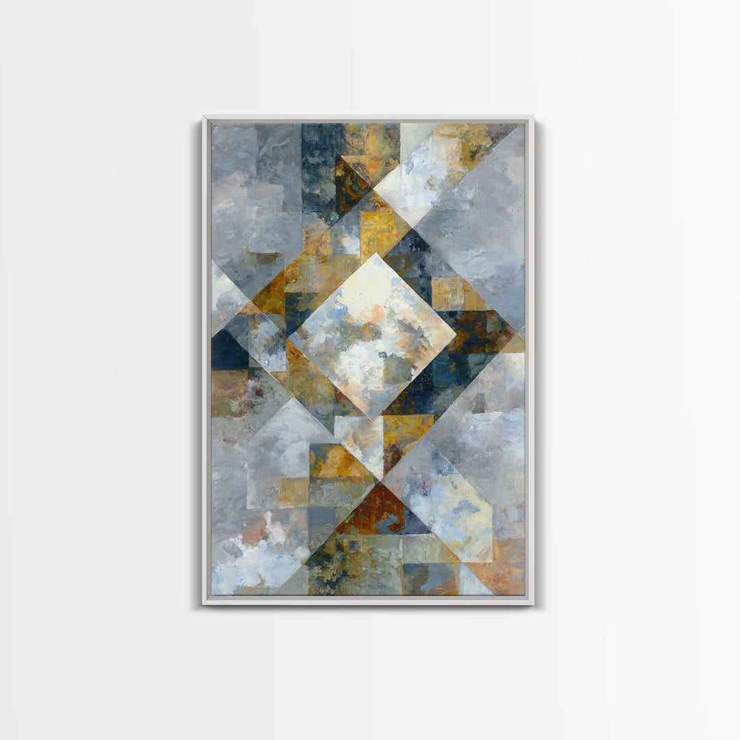 Domino Tiles Arranged Framed Canvas Print, Game Room Art, Boho Decor, Game Room Decor, Abstract Art, Play, Classroom Decor, GRA-2x3-48