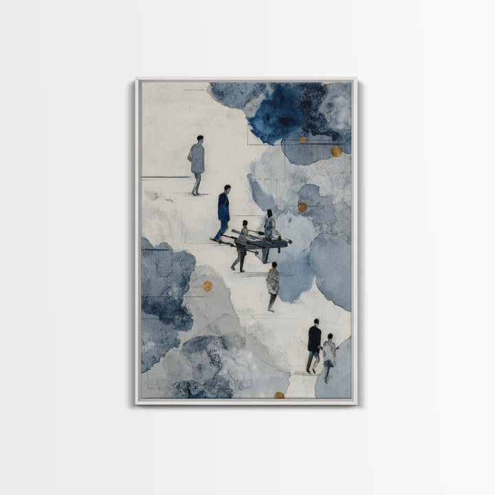 Foosball Player Figures Canvas Print, Game Room Art, Living Room Decor, Game Room Decor, Fine Art, Play, Playroom Wall Decor, GRA-2x3-65