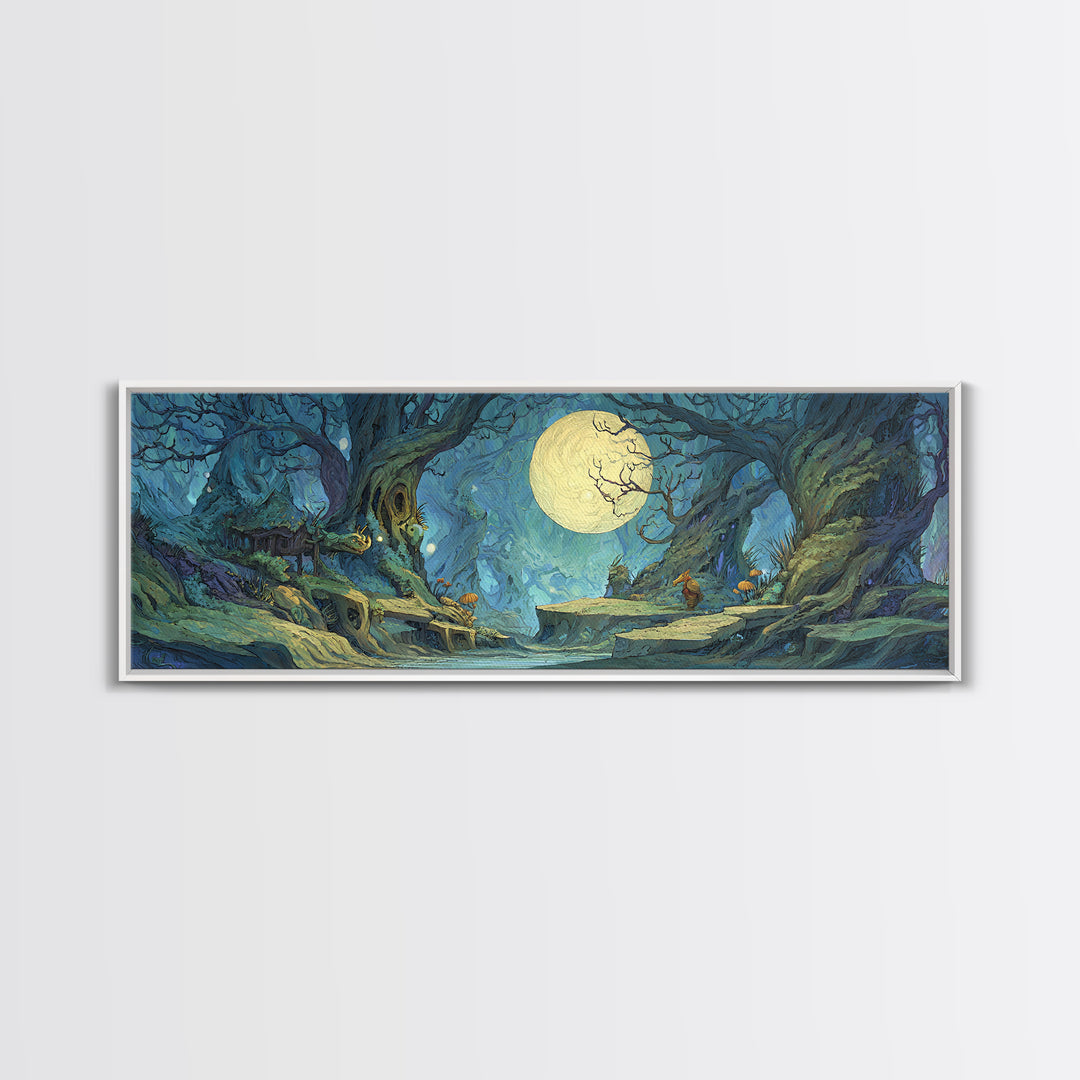 Fantasy Board Game Dragon Token Scene Canvas Print, Game Room Art, Living Room Decor, Game Room Decor, Fine Art, Play, GRA-3x1-75