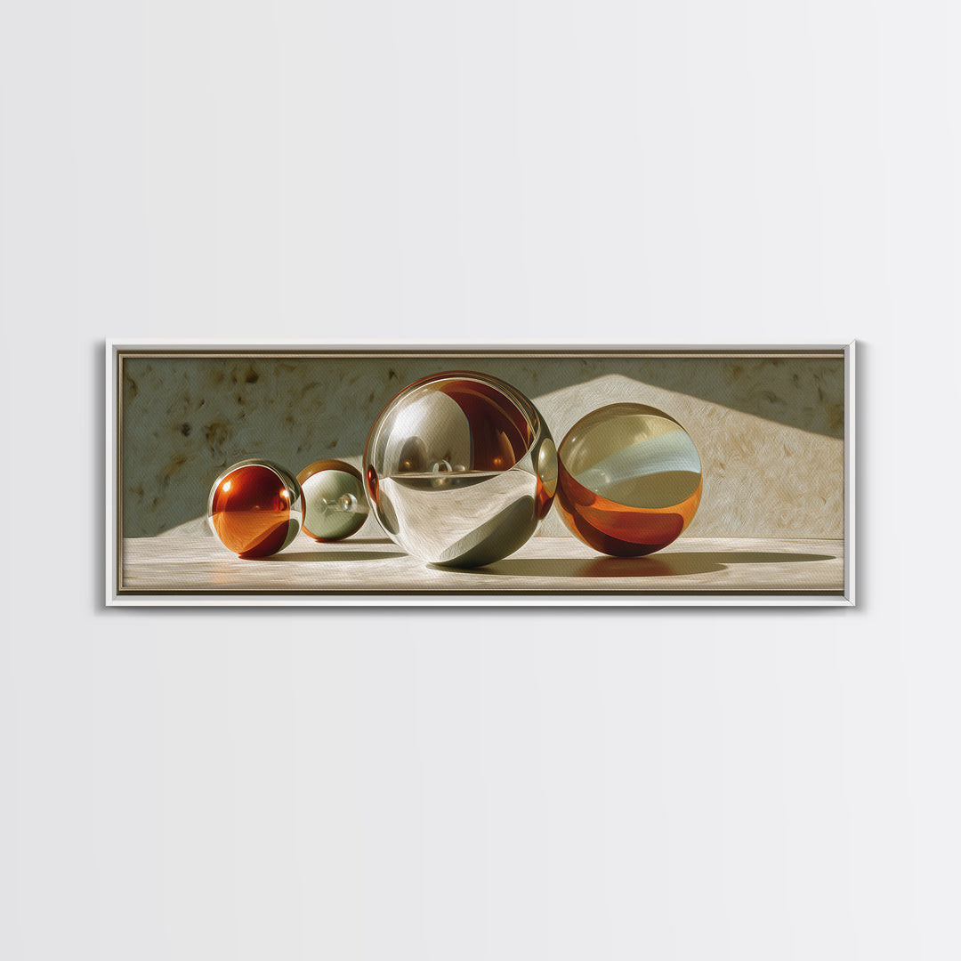 Pinball Silver Ball Canvas Print, Game Room Art, Playroom Wall Decor, Game Room Decor, Oil Painting, Play, Statement Artwork, GRA-3x1-85