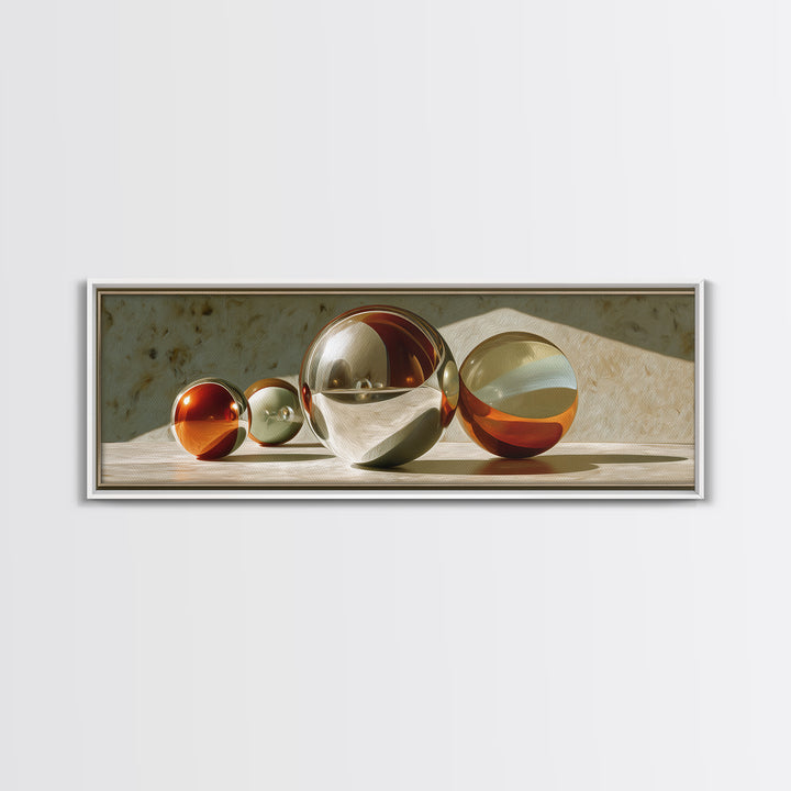 Pinball Silver Ball Canvas Print, Game Room Art, Playroom Wall Decor, Game Room Decor, Oil Painting, Play, Statement Artwork, GRA-3x1-85