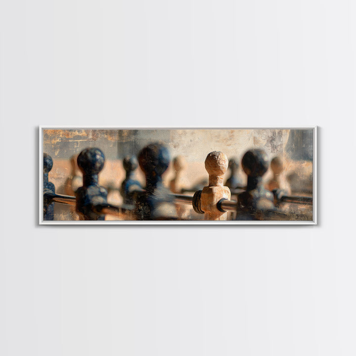Foosball Player Figures Canvas Print, Game Room Art, Gallery Decor, Game Room Decor, Fine Art, Play, Contemporary Art, GRA-3x1-97