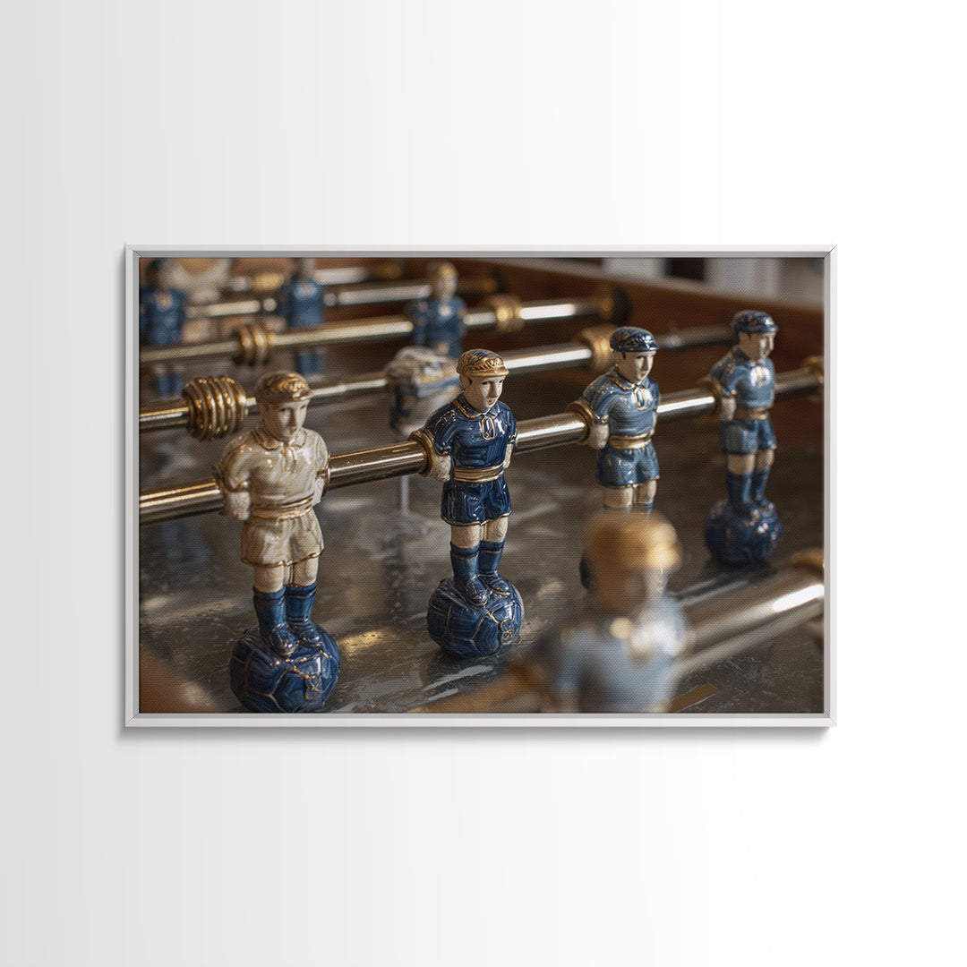 Foosball Player Figures Canvas Print, Game Room Art, Pop Art, Game Room Decor, Oil Painting, Play, Fine Art Print, GRA-3x2-37