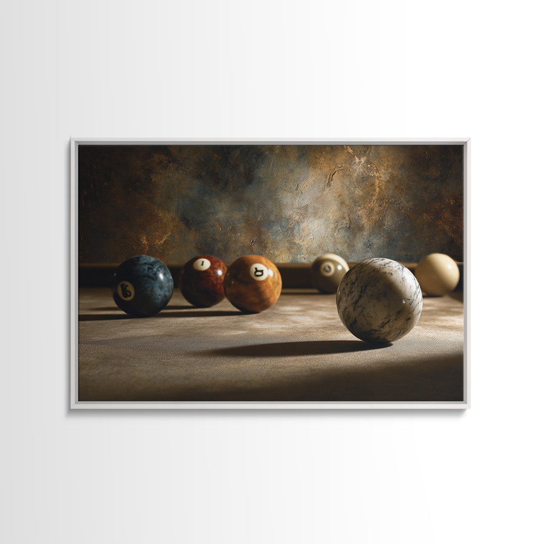 Billiards Eight Ball Canvas Print, Game Room Art, Black Woman Art, Game Room Decor, Play, Retro Art, Whimsical Wall Art, GRA-3x2-54