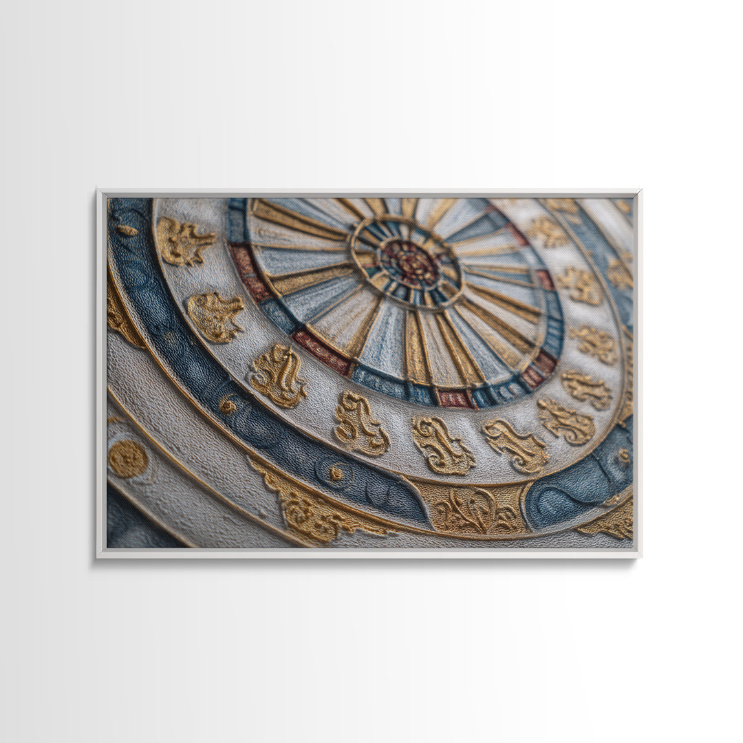 Dartboard Bullseye with Dynamic Motion Framed Canvas Print, Game Room Art, Whimsical Wall Art, Game Room Decor, Fine Art, Play, GRA-3x2-60