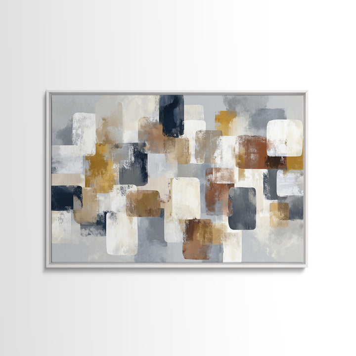 Domino Tiles Arranged Framed Canvas Print, Game Room Art, Luxury Decor, Game Room Decor, Abstract Art, Play, Canvas Wall Art, GRA-3x2-92