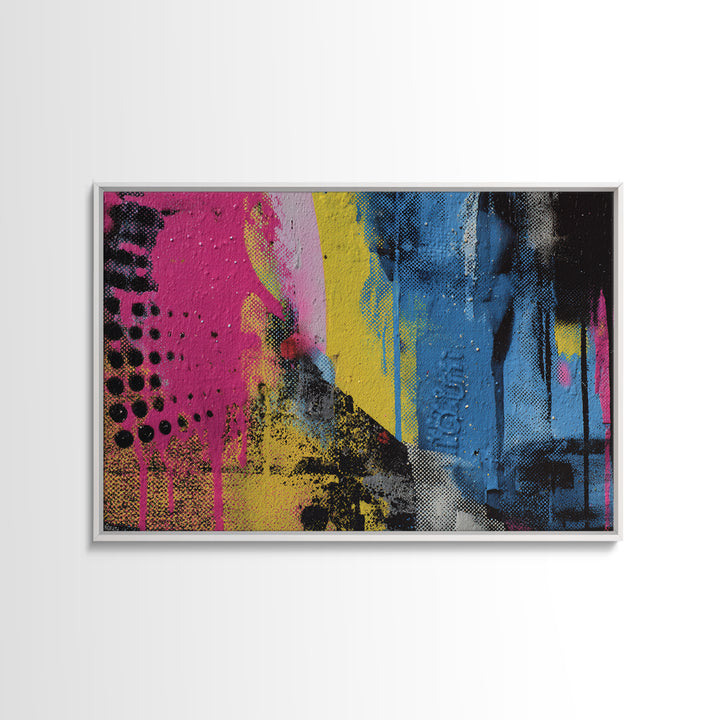 Spray Can Still Life Canvas Print, Graffiti Art, Boho Wall Decor, Living Room Decor, Fine Art, Street, Textured Painting, GRF-3x2-32