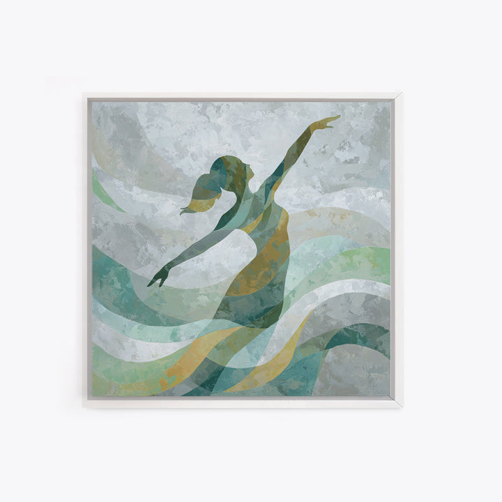 Fitness Woman Stretching Canvas Print, Gym Art, Luxury Decor, Gym Decor, Strength, Living Room Decor, Abstract Wall Art, GYM-1x1-45