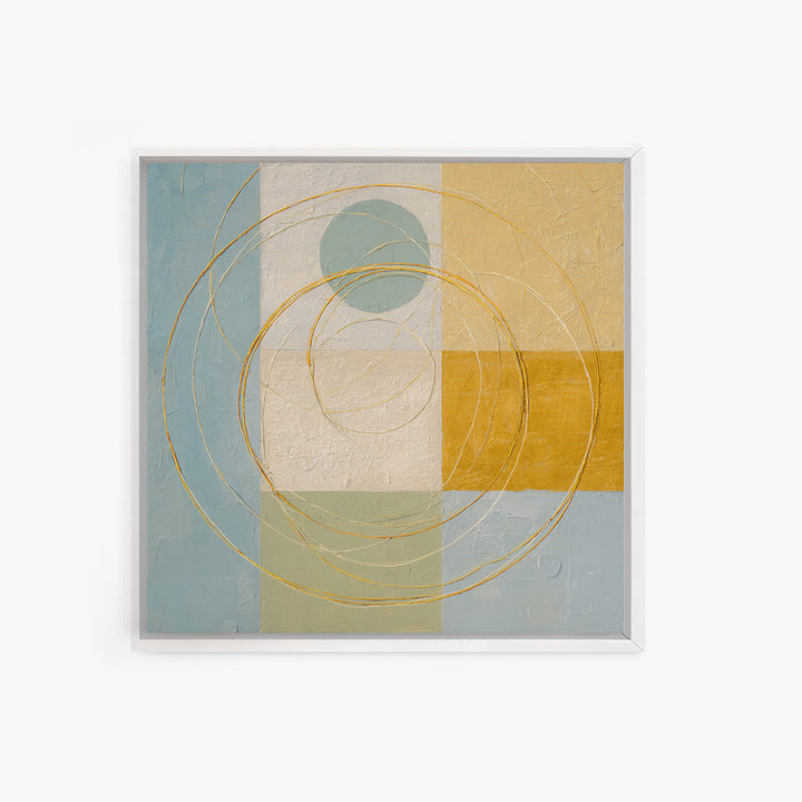 Jump Rope Motion Forming Circular Energy Lines Framed Canvas Print, Gym Art, Room Decor, Gym Decor, Abstract Art, Strength, GYM-1x1-53