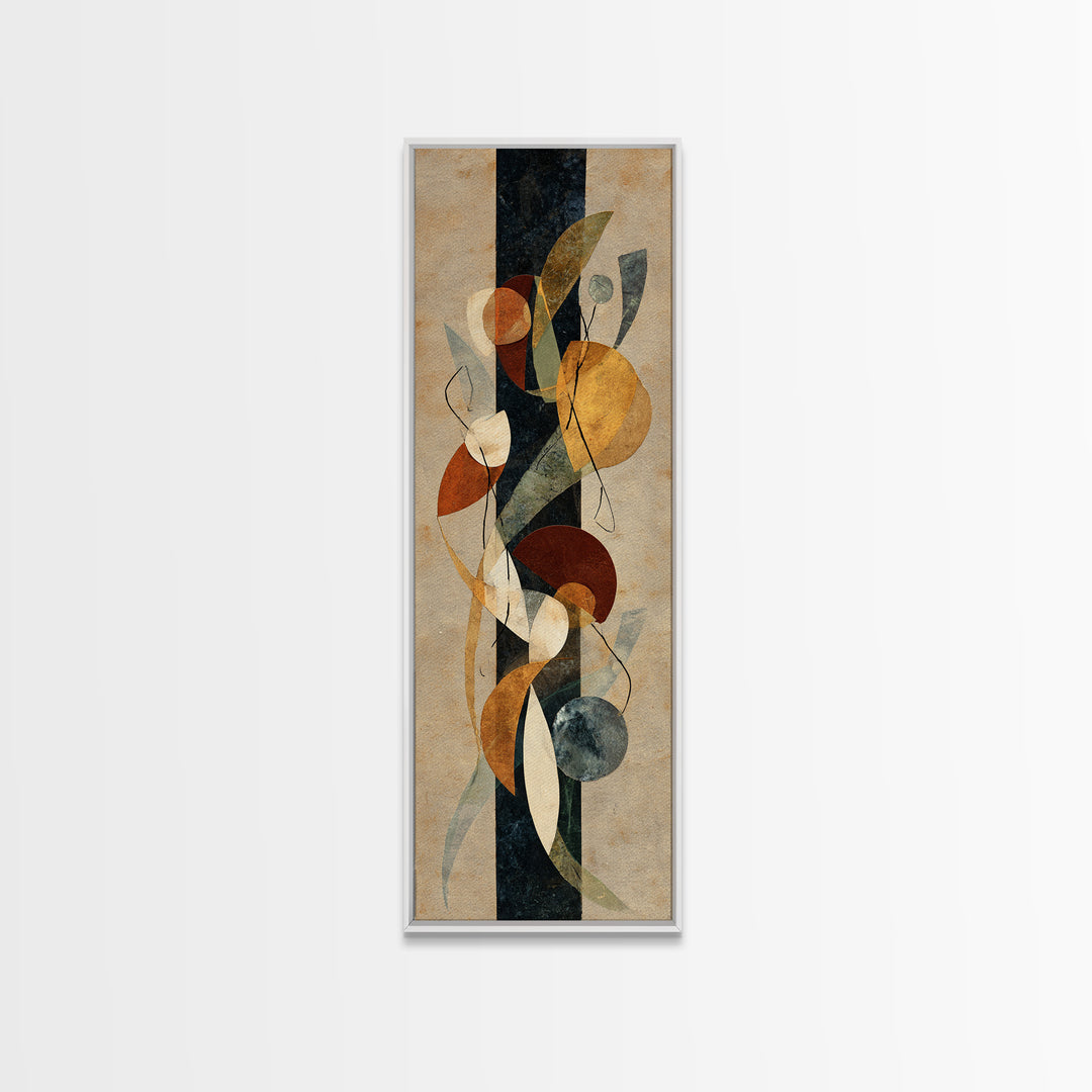 Martial Artist Kick Painted Framed Canvas Print, Gym Art, Gallery Decor, Gym Decor, Fine Art, Strength, Wall Art, Home Decor, GYM-1x3-71