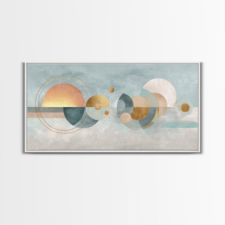 Jump Rope Motion Forming Circular Energy Lines Framed Canvas Print, Gym Art, Sports Poster, Gym Decor, Abstract Art, Strength, GYM-2x1-97