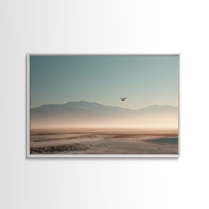 Eagle Soaring as Motivation Symbol Framed Canvas Print, Gym Art, Wall Art, Gym Decor, Oil Painting, Strength, Man Cave Decor, GYM-3x2-100