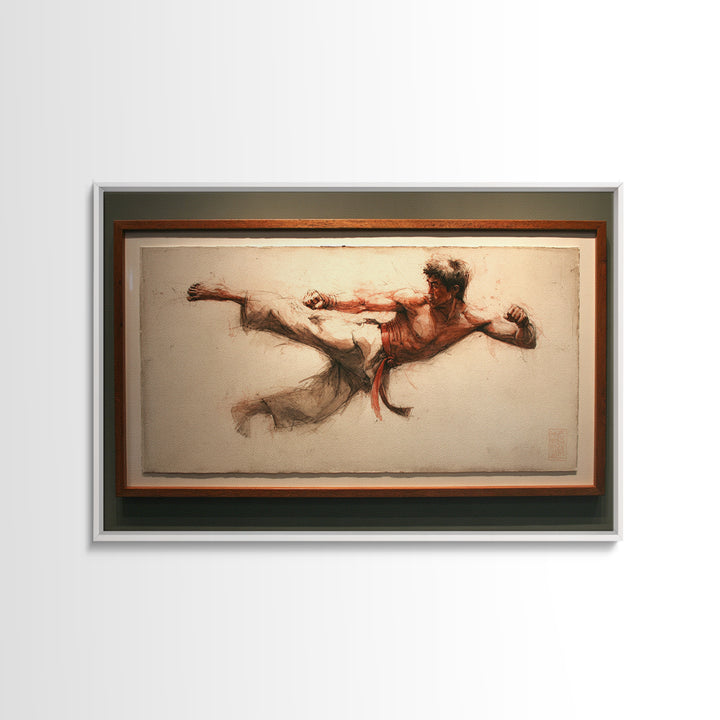 Medicine Ball and Chalk Still Life Framed Canvas Print, Gym Art, Gallery Decor, Gym Decor, Fine Art, Strength, Wall Art, GYM-3x2-27