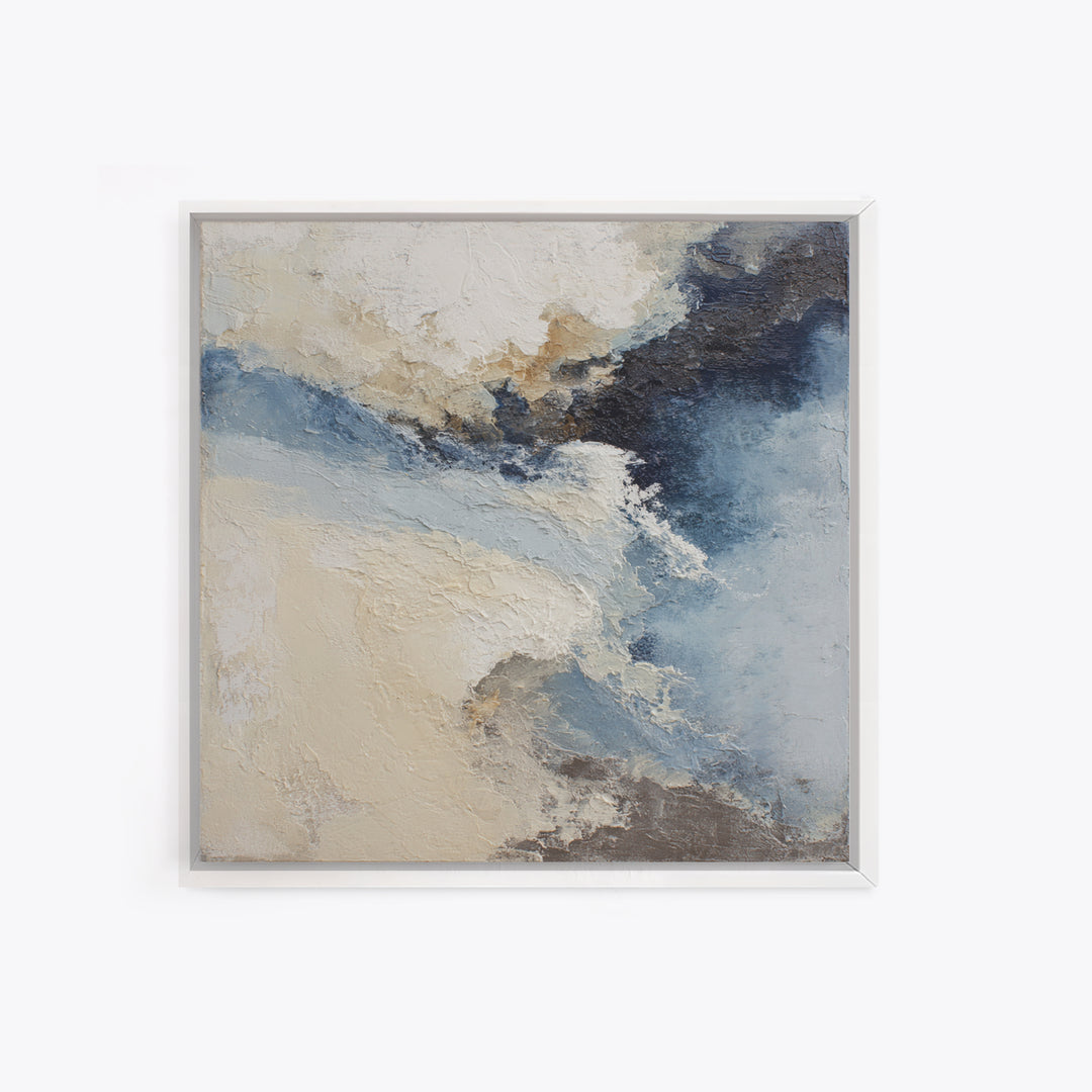 Soft Abstract Wave Forms Canvas Print, Hotel Art, Minimalist Wall Art, Hotel Decor, Abstract Art, Boutique, Hazbin Hotel, HOT-1x1-10