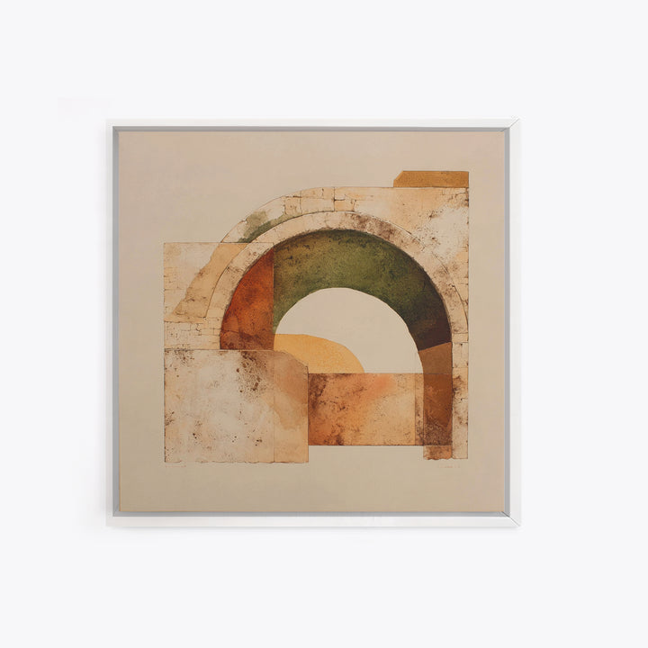 Modern Geometric Composition Canvas Print, Hotel Art, Beach House Decor, Hotel Decor, Abstract Art, Boutique, Contemporary Art, HOT-1x1-55