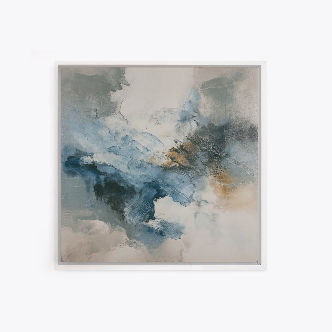 Soft Abstract Wave Forms Canvas Print, Hotel Art, Boho Decor, Hotel Decor, Fine Art, Boutique, Painting, Hazbin Hotel, HOT-1x1-82