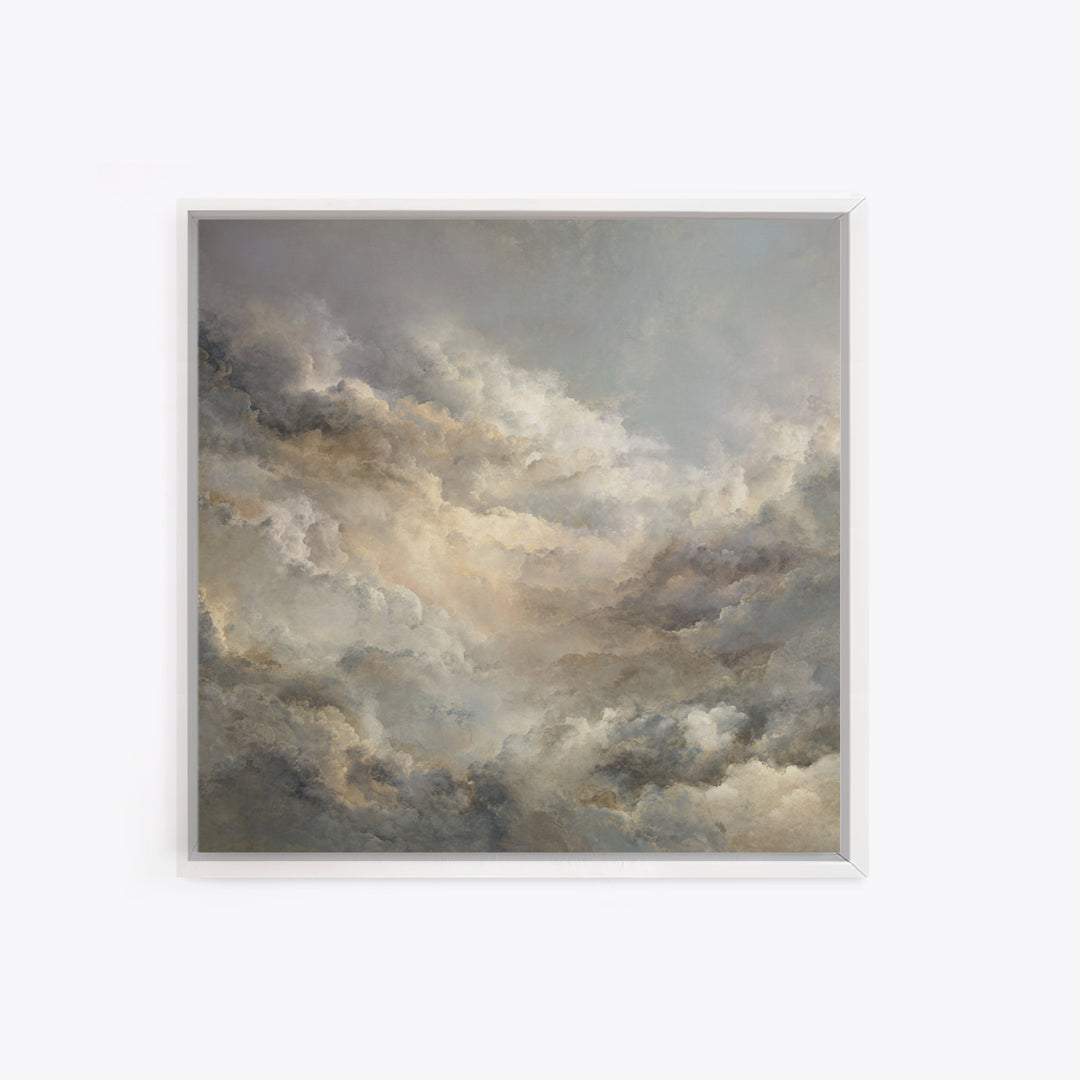 Large Cloudscape with Subtle Drama Canvas Print, Hotel Art, Contemporary Art, Hotel Decor, Fine Art, Boutique, Art Deco, HOT-1x1-89