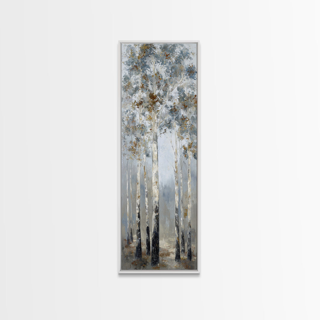 Misty Forest with Refined Calm Atmosphere Canvas Print, Hotel Art, Travel Poster, Hotel Decor, Fine Art, Boutique, HOT-1x3-2