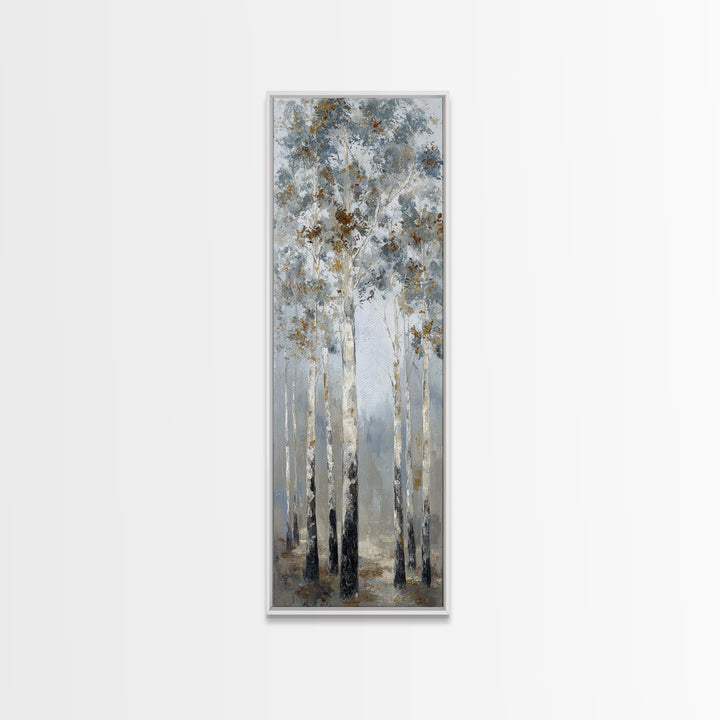 Misty Forest with Refined Calm Atmosphere Canvas Print, Hotel Art, Travel Poster, Hotel Decor, Fine Art, Boutique, HOT-1x3-2