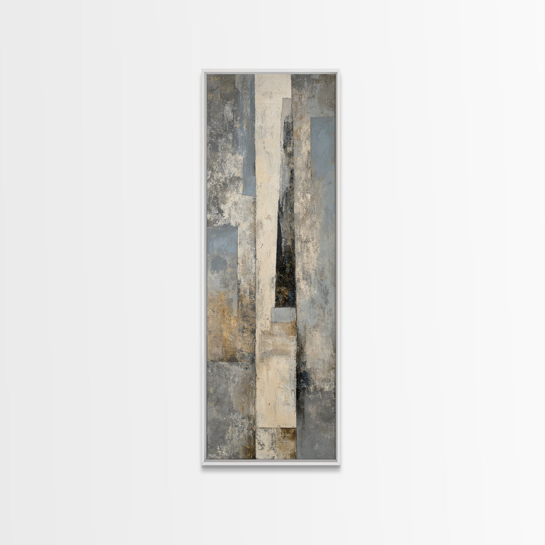 Minimal Sculpture Shapes Framed Canvas Print, Hotel Art, Art, Hotel Decor, Fine Art, Boutique, Printable Art, Living Room Decor, HOT-1x3-24