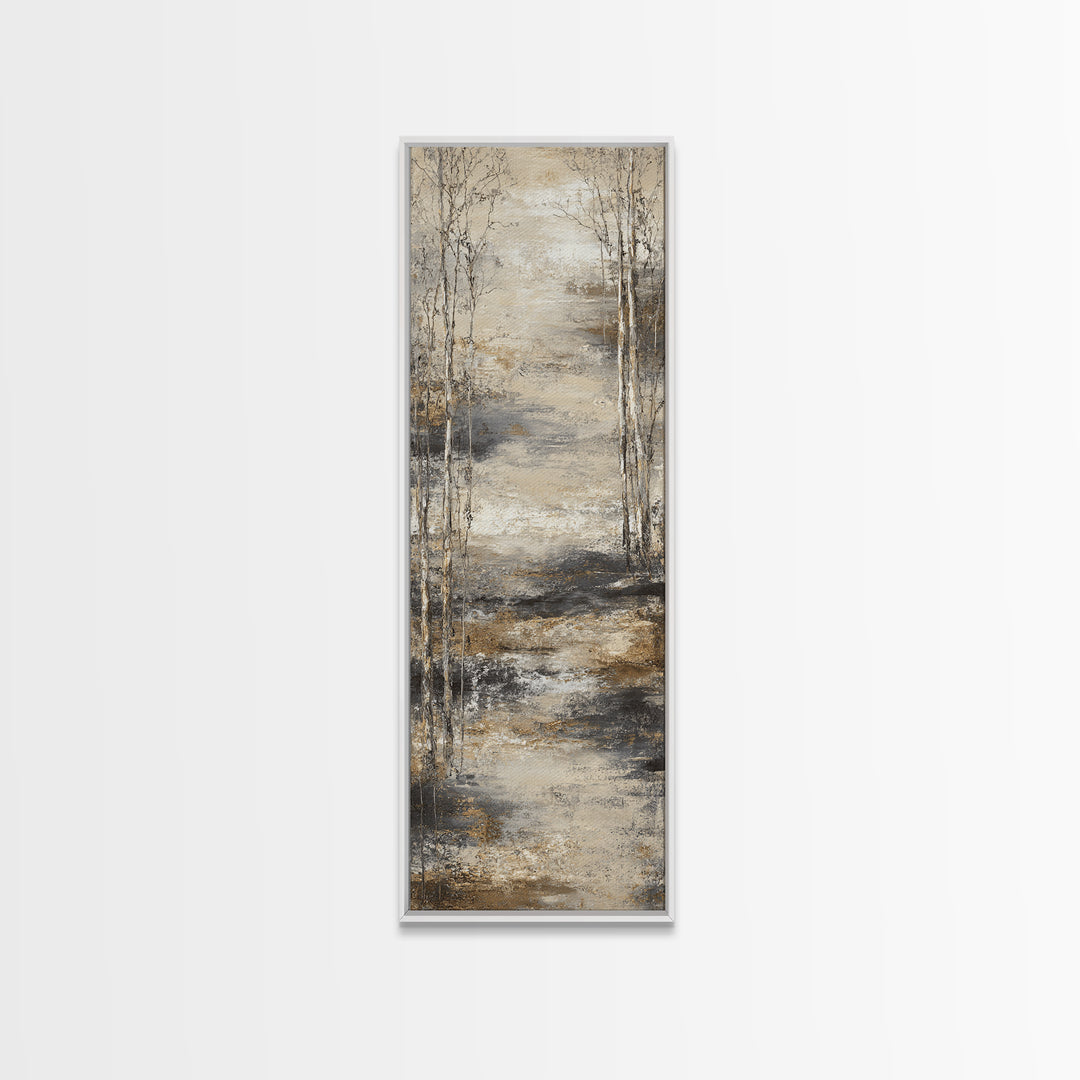Misty Forest with Refined Calm Atmosphere Canvas Print, Hotel Art, Travel Poster, Hotel Decor, Fine Art, Boutique, HOT-1x3-26