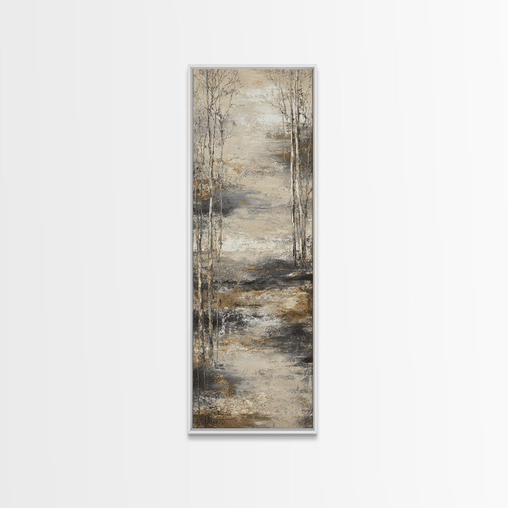 Misty Forest with Refined Calm Atmosphere Canvas Print, Hotel Art, Travel Poster, Hotel Decor, Fine Art, Boutique, HOT-1x3-26