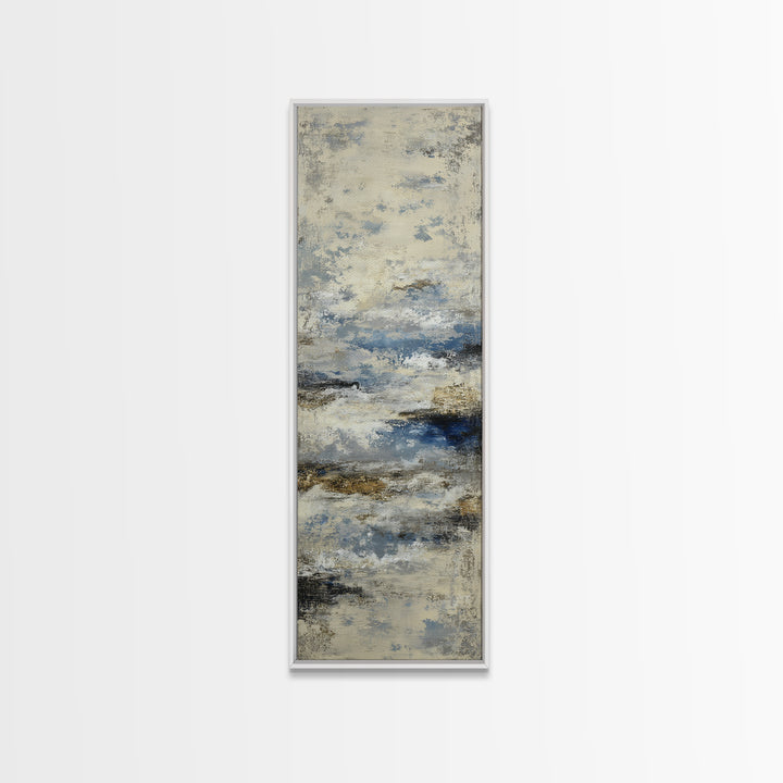 Soft Abstract Wave Forms Framed Canvas Print, Hotel Art, Modern Decor, Hotel Decor, Abstract Art, Boutique, Poster, Wall Decor, HOT-1x3-46