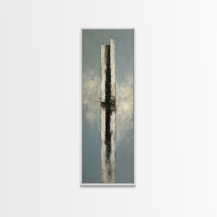 Minimal Sculpture Shapes Canvas Print, Hotel Art, Hazbin Hotel, Hotel Decor, Abstract Art, Boutique, Coastal Wall Art, HOT-1x3-48