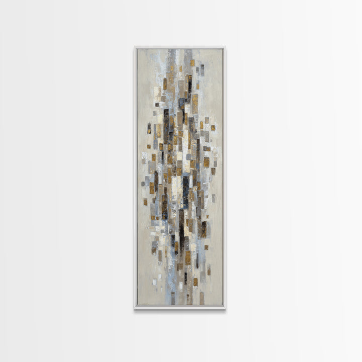 Gold Accented Abstract for Upscale Lobby Canvas Print, Hotel Art, Modern Decor, Hotel Decor, Abstract Art, Boutique, Poster, HOT-1x3-49