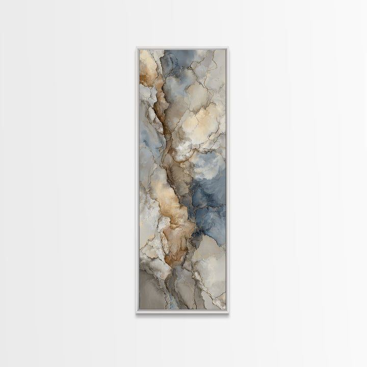 Abstract Marble Texture Canvas Print, Hotel Art, Coastal Wall Art, Hotel Decor, Boutique, Fine Art Print, Statement Artwork, HOT-1x3-55