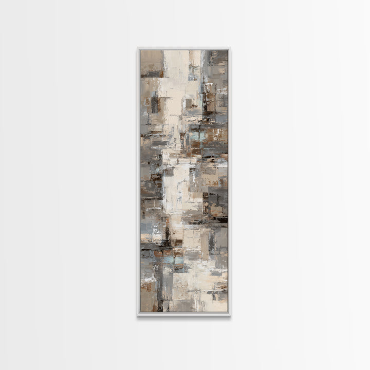 City Map Abstract Lines Without Readable Labels Canvas Print, Hotel Art, Art Deco, Hotel Decor, Boutique, Minimalist Wall Art, HOT-1x3-60