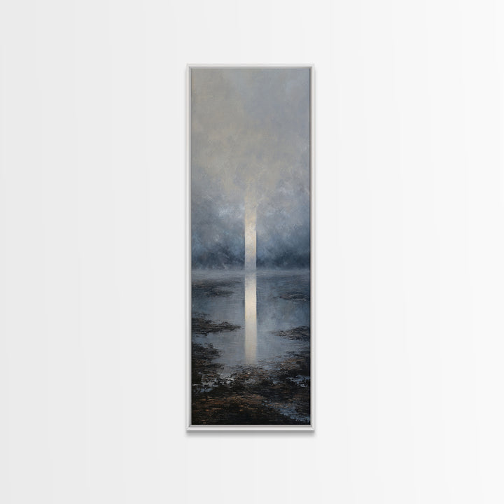 Luxury Monochrome Landscape Framed Canvas Print, Hotel Art, Luxury Decor, Hotel Decor, Fine Art, Boutique, Art Prints, HOT-1x3-66