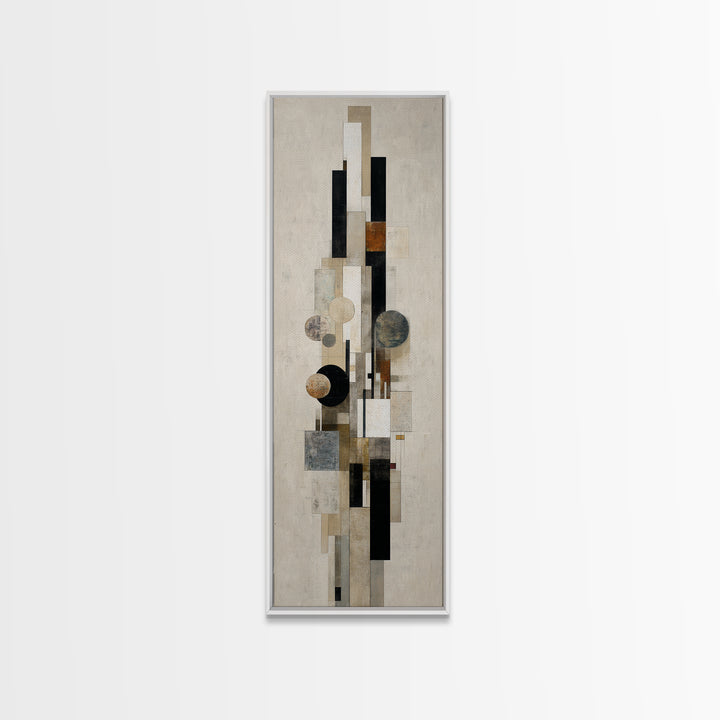 Modern Geometric Composition Canvas Print, Hotel Art, Beach House Decor, Hotel Decor, Abstract Art, Boutique, Contemporary Art, HOT-1x3-67