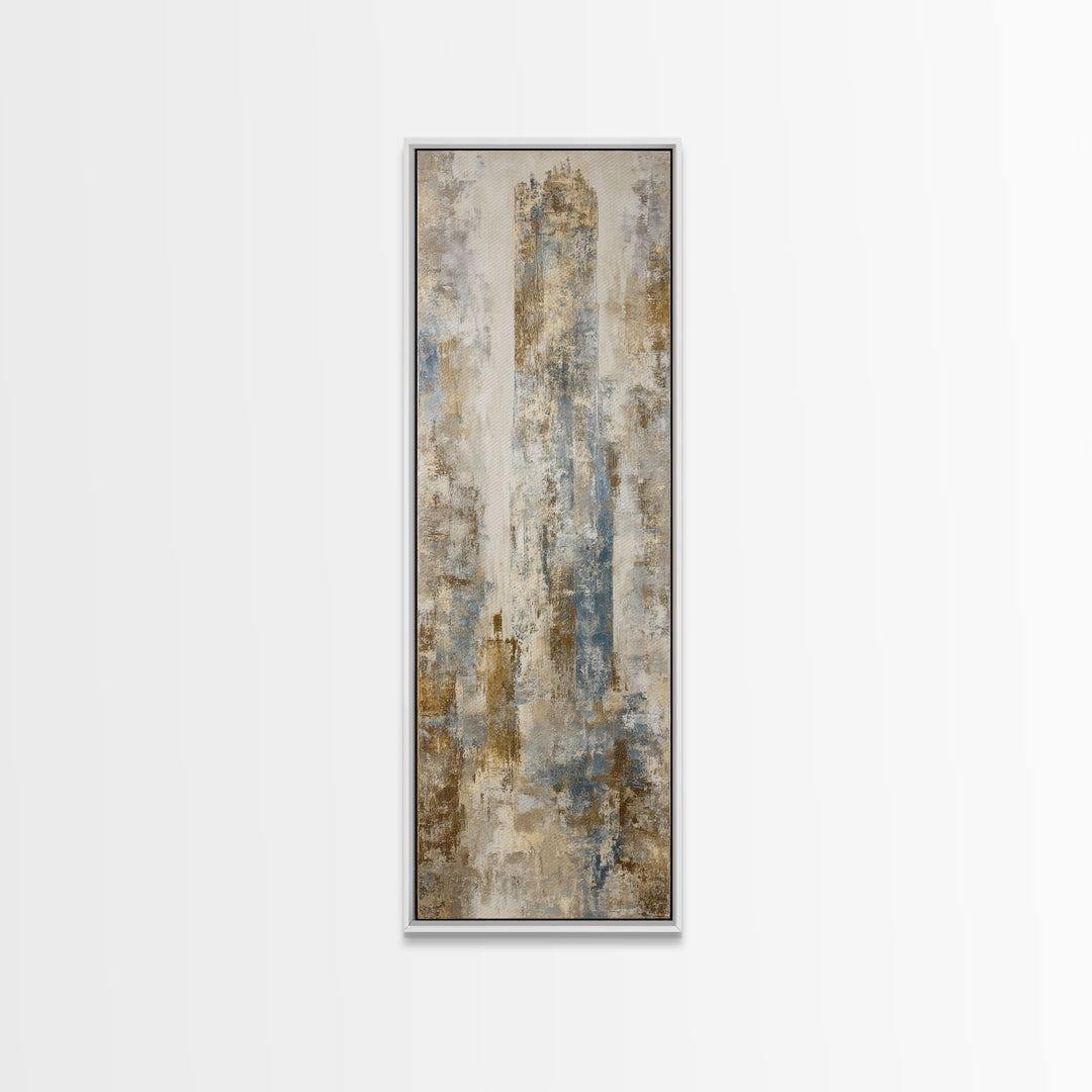 Misty Forest with Refined Calm Atmosphere Framed Canvas Print, Hotel Art, Fine Art Print, Hotel Decor, Fine Art, Boutique, HOT-1x3-74