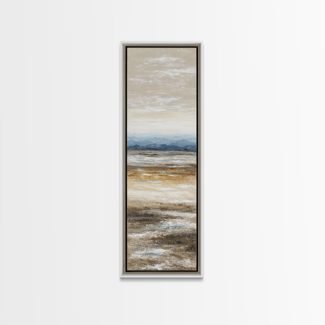 Panoramic Desert Horizon Framed Canvas Print, Hotel Art, Contemporary Art, Hotel Decor, Fine Art, Boutique, Art Deco, HOT-1x3-8
