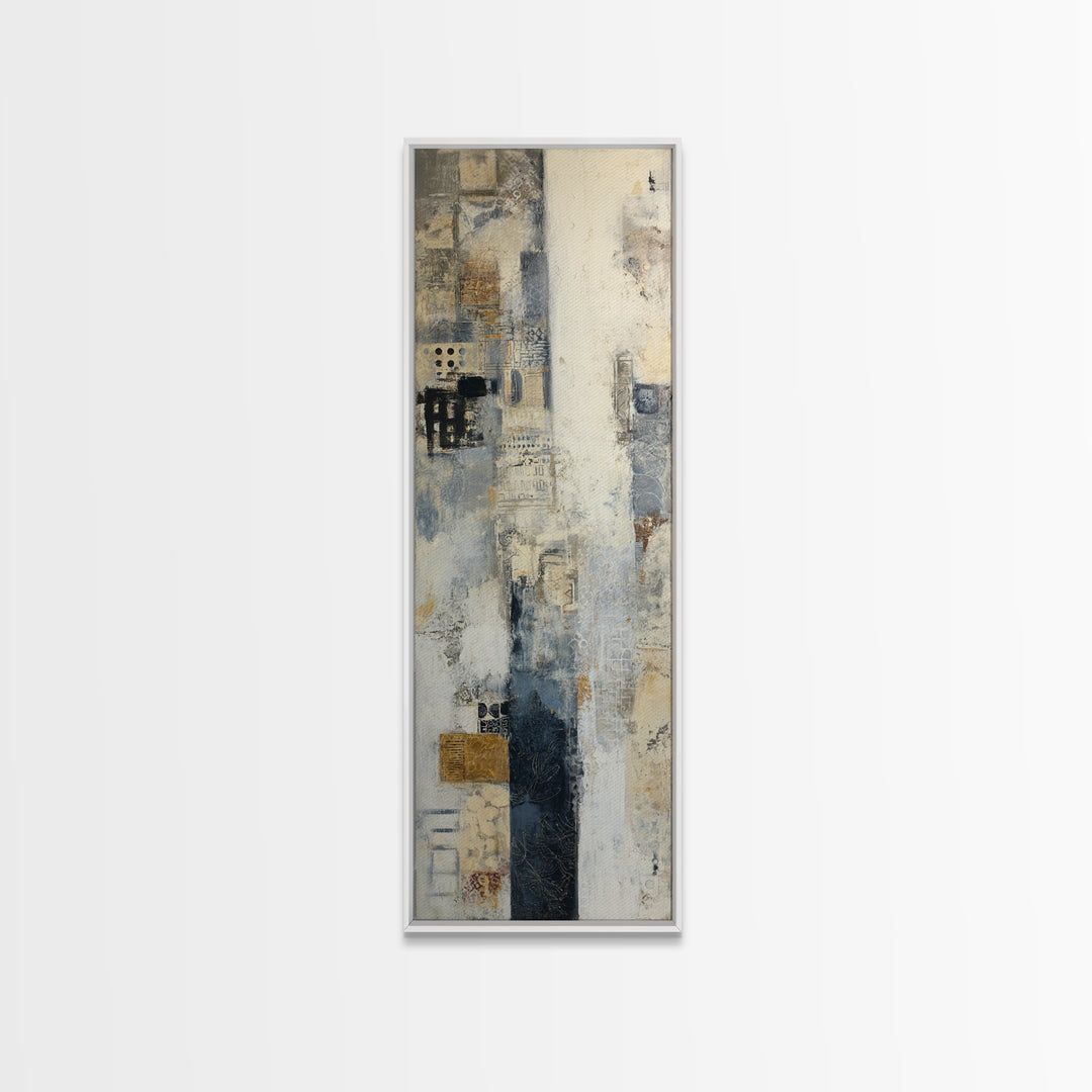 Sophisticated Neutral Abstract Canvas Print, Hotel Art, Mid Century Modern, Hotel Decor, Abstract Art, Boutique, Coastal Decor, HOT-1x3-85
