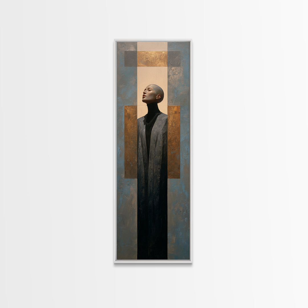 Minimal Sculpture Shapes Framed Canvas Print, Hotel Art, Beach Prints, Hotel Decor, Fine Art, Boutique, Room Decor, HOT-1x3-96