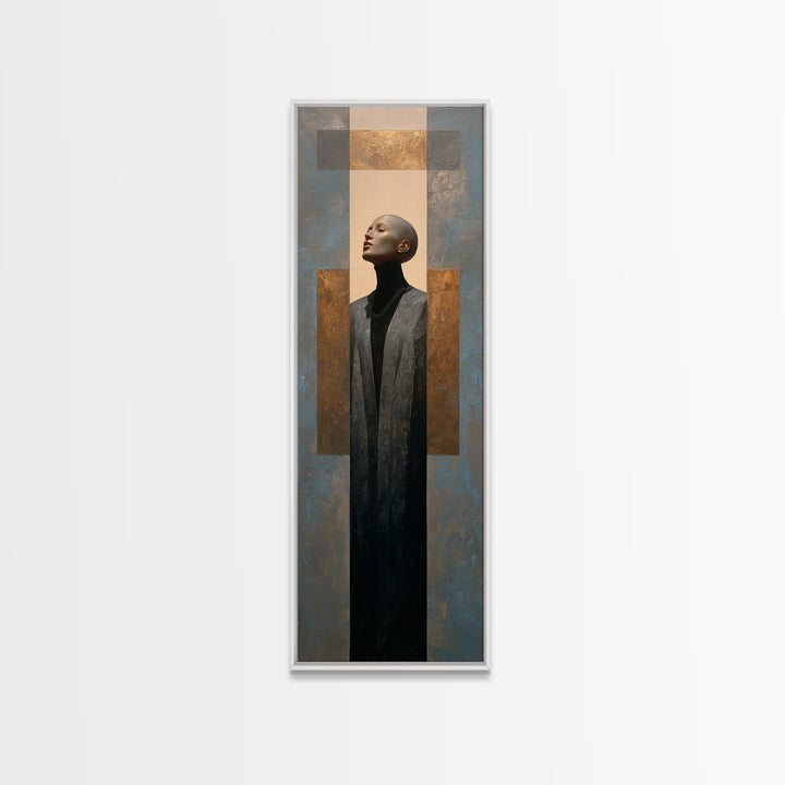 Minimal Sculpture Shapes Framed Canvas Print, Hotel Art, Beach Prints, Hotel Decor, Fine Art, Boutique, Room Decor, HOT-1x3-96