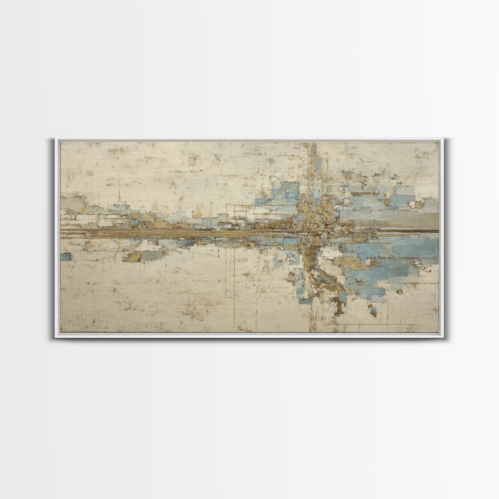 City Map Abstract Lines Without Readable Labels Framed Canvas Print, Hotel Art, Statement Artwork, Hotel Decor, Abstract Art, HOT-2x1-20